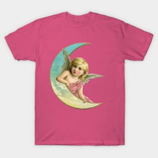 Victorian angel and moon T-Shirt